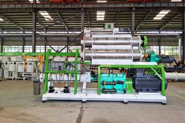 Línea de extrusión de pienso para peces